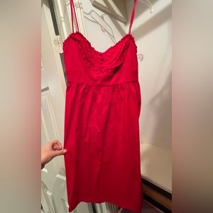 RED Spaghetti Strap cute Summer style dress 👗